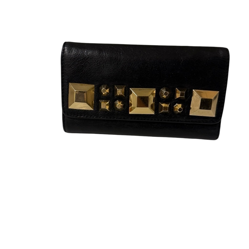 Black and Gold Studded Women's Clutch